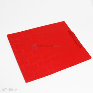 Hot Selling Solid Color Foldable Red Paper Gift Bag