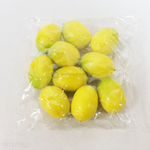 Wholesale 10PCS Artificial Fruit Artificial Foam Lemon for Decoration