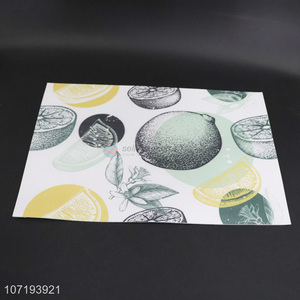 OEM fruit printed foam placemat rectangle foam table mat with high quality