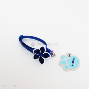 High quality polyester quick release safety <em>pet</em> collar with bell