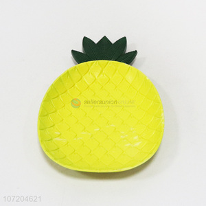 Cheap and good quality cute pineapple shaped fruit plate