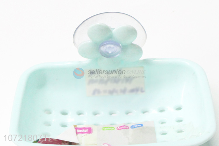 Superior quality delicate plastic soap dish soap box with suction cup