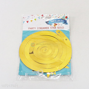 Best Selling Party Streamer Star Gold Festival Decoration