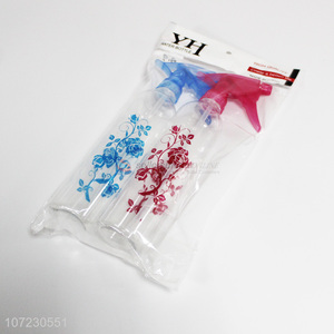 Hot Sale 2 Pieces Transparent Plastic Spray Bottle Set