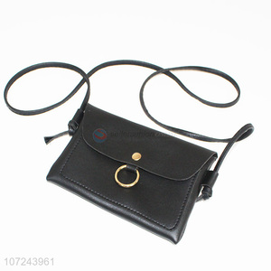 Low price black handbag ladies snap messenger bag