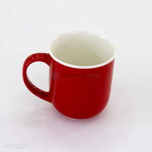 Factory Wholesale Ceramic Cup Solid Color Water Cup With Handle