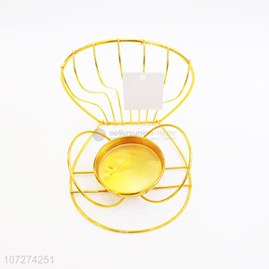 Suitable price creative shell design candle holder candlestick metal <em>crafts</em>