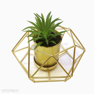 New products table <em>decoration</em> creative geometric candle holder metal <em>crafts</em>