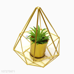 Latest arrival Nordic geometric metal candle holder for wedding decoration