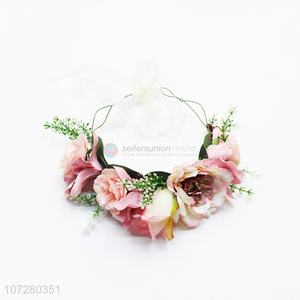 Best Price Hair <em>Garland</em> Floral Wreath <em>Flower</em> Headband For Wedding Wreath