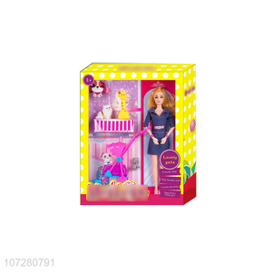 Newest 11 Joints Solid Body Doll With <em>Pet</em> Set Toy