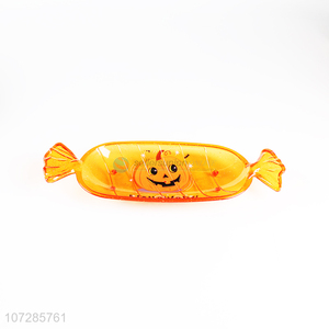 Factory Sell Candy Shaped Pumpkin Pattern Colorful Candy Plate