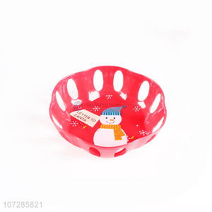 Unique Design Household Plastic Christmas Serving Tray Candy Plate