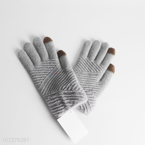 High Sales Knitted Gloves Full Fingers Touchable Screen Gloves