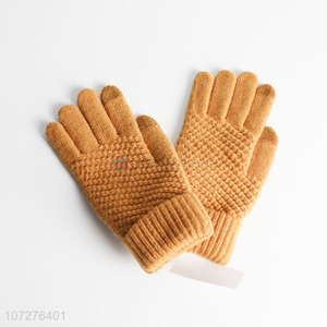 High Quality Winter Knitted Gloves Women Warm Gloves