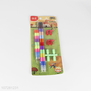 High Quality 12 Section Crayon With 8 Section Pencil Set