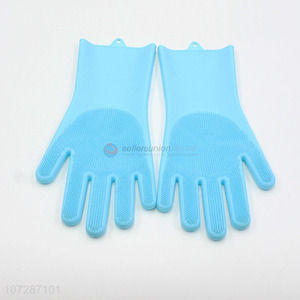 Hot selling colorful kitchen silicone baking gloves cleaning gloves