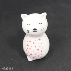Factory Sell Ceramic Cat Ornament For Home Decor