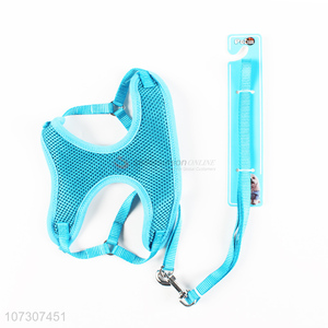 Superior quality pet products solid color adjustable mesh dog harness