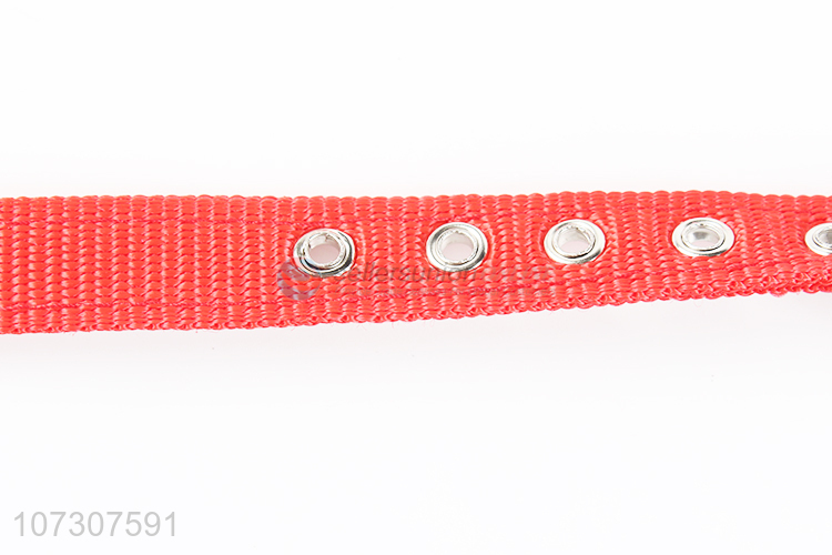 New design pet supplies solid color adjustable padded dog collar