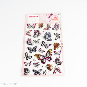 Wholesale Colorful Butterfly Shape Decorative Sticker