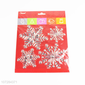 Custom Snowflake Shape PVC Window Stickers Decorative Stickers