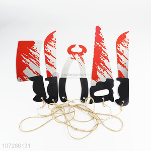 Cool Design 5 Pieces Knife Saw Spirit Festival String Ornaments