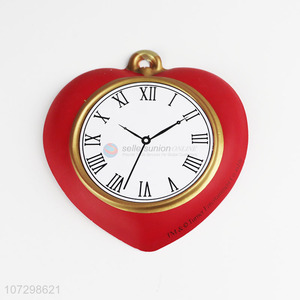 Wholesale cheap artificial heart-shaped clock hanging pvc ornaments
