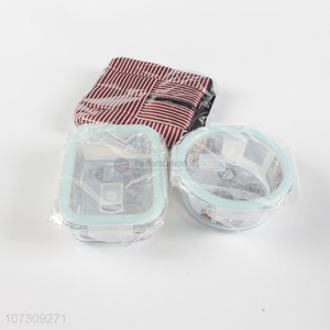 Wholesale Price Lunch Box Food Containers Glass Fresh Bowl Set