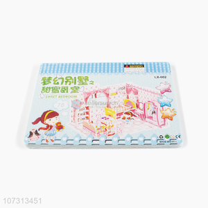 Factory price 3d sweet bedroom puzzle jigsaw kids DIY toys