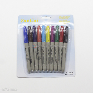 Factory direct sale 10 colors permanent marker plastic <em>marking</em> <em>pen</em>