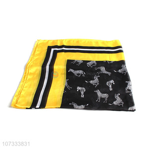 Premium products zebra printed women square scarf fashion accessories