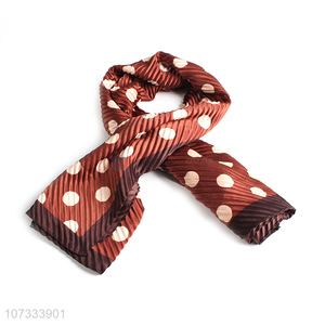 Popular products polka dot printed ladies crinkle square scarf