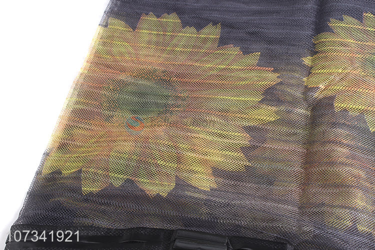 Factory Sell Sun Flower Pattern Magnetic Door Screen Magnetic Mosquito Net Door Curtain