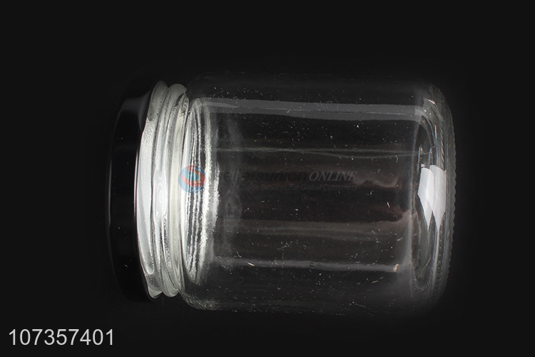 Low price clear airtight glass jar kitchen food storage jar