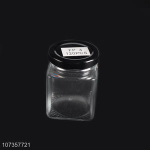 Latest style clear mini airtight jam honey glass jar food container