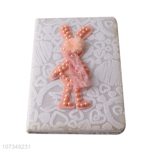 China factory 96PC notebook with decorative rabbit