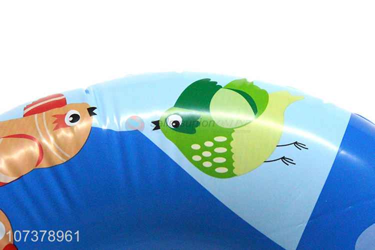Unique Design Summer Inflatable Float Lovely Cartoon Print Swimming Ring