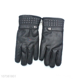 Hot Selling Winter Leather Gloves Fashion Women Lady Gloves