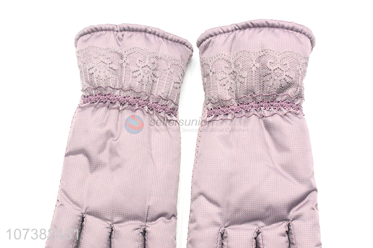 Bottom Price Winter Gloves Warm Gloves Ladies Full Finger Fashion Gloves