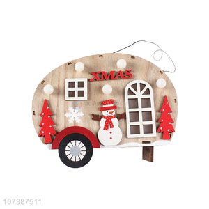 Recent design led <em>light</em> wooden <em>car</em> Christmas ornaments tabletop decoration