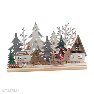 Suitable price led Christmas crafts laser cut wooden reindeer decoration