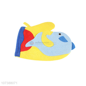 Good Sale Colorful Fish Bath Scrubber Bath Gloves