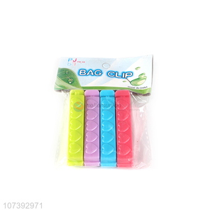 Good Quality 4Pcs Colorful Plastic Food Bag Clip Seal Clip