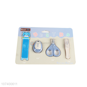 Hot sale baby safety manicure set baby nail scissor nail file nail clipper