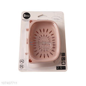 High quality bahtroom plastic soap dish box with seamless sticker