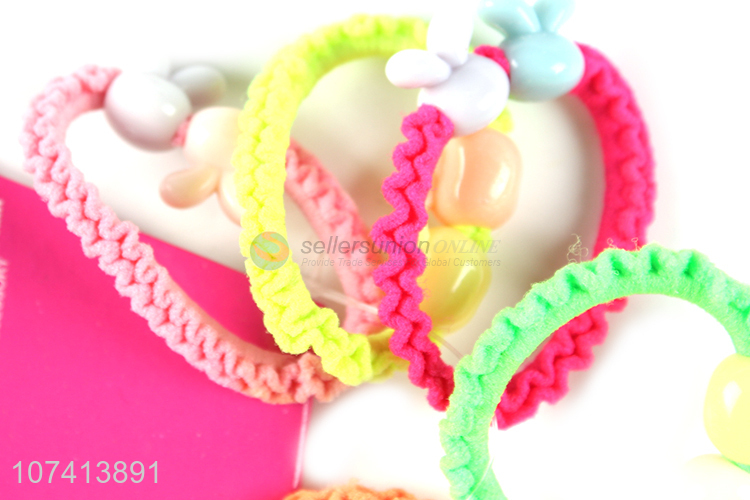 Suitable price colorful children hair rope elastic hair band