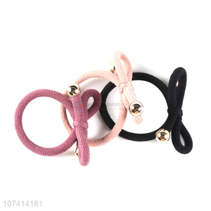 Factory direct sale bowknot hair ring custom hair accessories