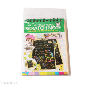 Wholesale children intellectual toy painting scratch note