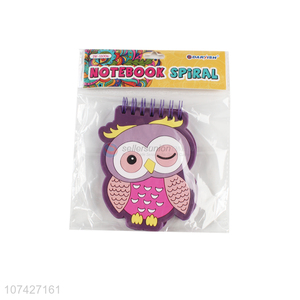 Cartoon Owl Cover PVC Notebook Spiral Notebook
